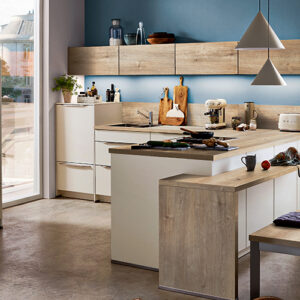 L Shape Modern Kitchen By Sunshine & Wardrobe